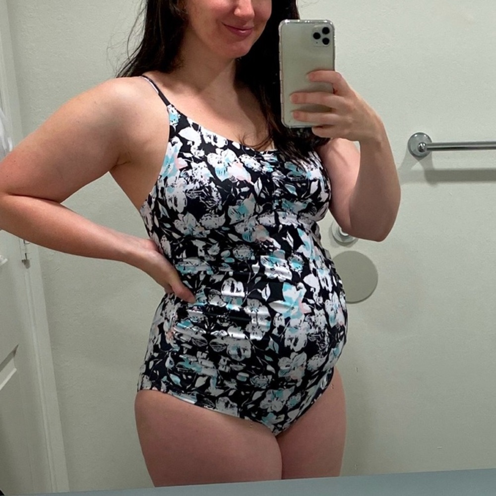 Pink Blush Maternity Swim Suit